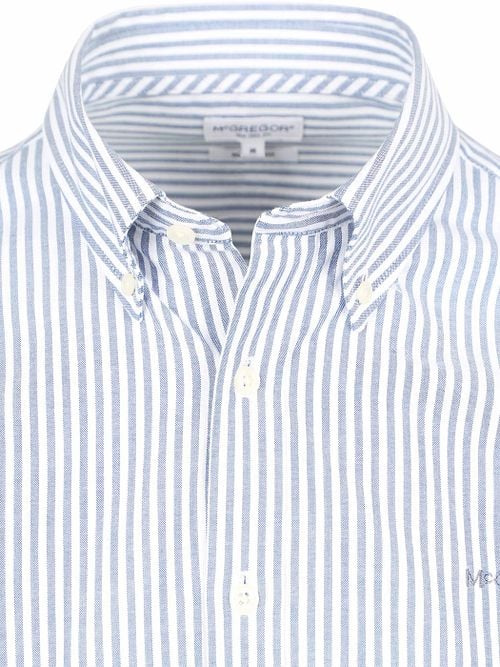 McGregor Overhemd Oxford Streep Blauw Product / Detail