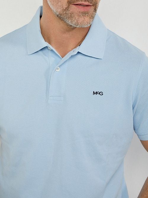 McGregor Piqué Polo Lichtblauw Model / Detail