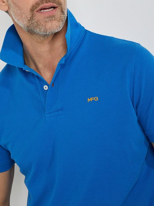 McGregor Piqué Polo Shirt Cobalt Blue Model / Detail