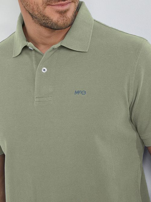 McGregor Piqué Polo Shirt Light Green Model / Detail