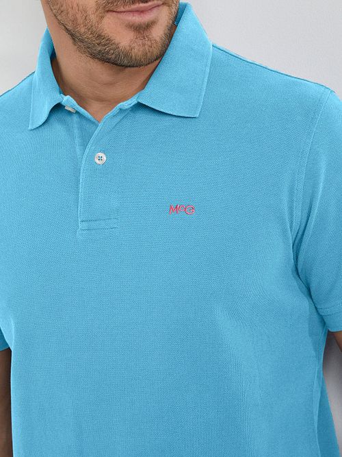 McGregor Piqué Polo Shirt Sea Blue Model / Detail