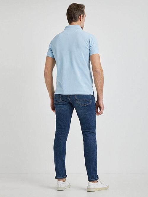 McGregor Polo Piqué Bleu Clair Model / Achterkant