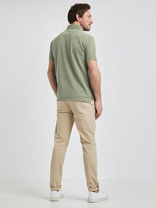 McGregor Polo Piqué Vert Clair Model / Achterkant
