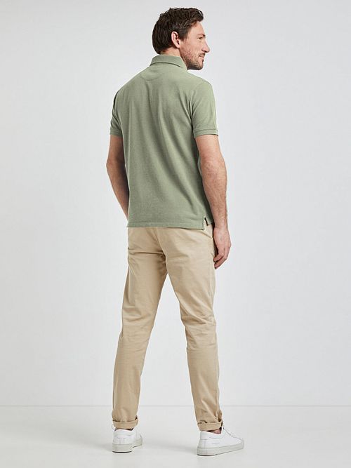 McGregor Piqué Polo Shirt Light Green Model / Achterkant