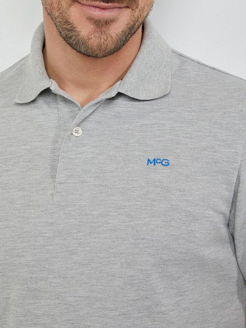 McGregor Piqué Poloshirt Grau Model / Detail