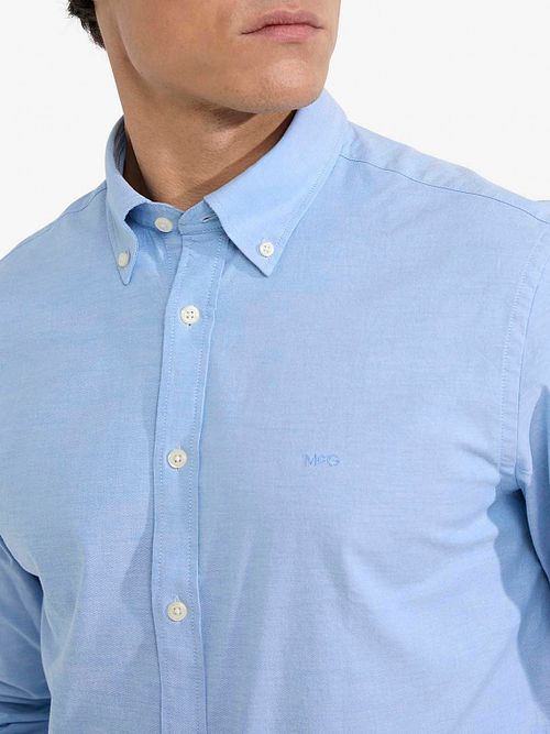 McGregor Shirt Oxford Light Blue Model / Detail