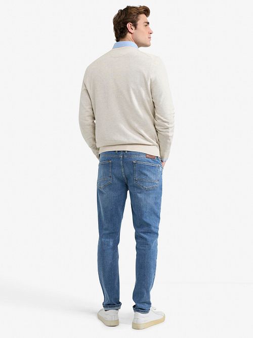 McGregor Pullover V-Neck Ecru Model / Achterkant