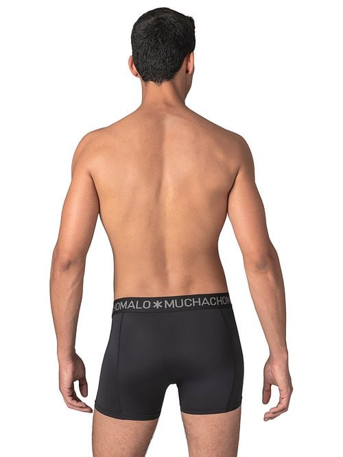 Muchachomalo Solid Swimshort Black Model / Achterkant