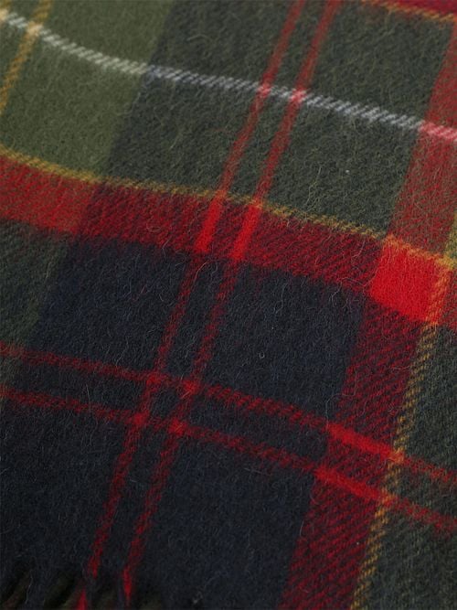 Barbour Scarf Patchwork Tartan Red Product / Detail
