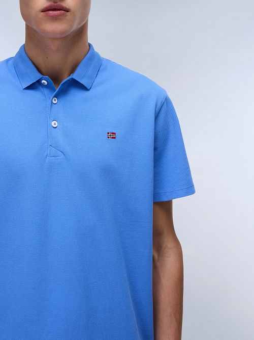 Napapijri Ealis Polo Shirt Mid Blue Model / Detail