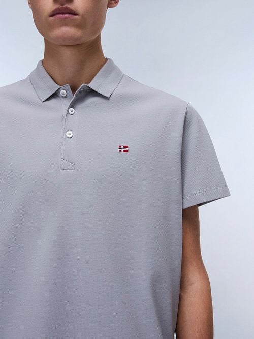 Napapijri Ealis Polo Shirt Grey Model / Detail