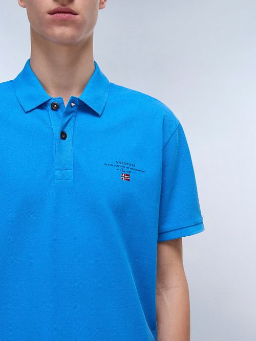 Napapijri Polo Elbas French Blau Model / Detail