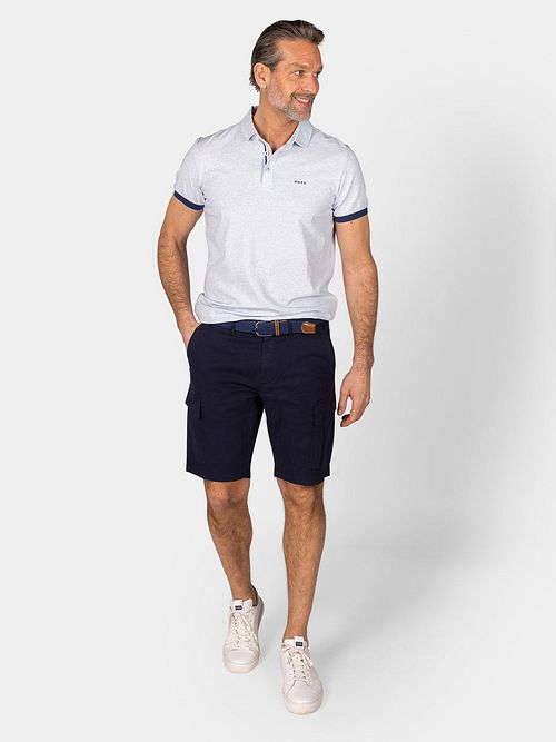 NZA Polo Briggs Pastel Blue Model / Voorkant