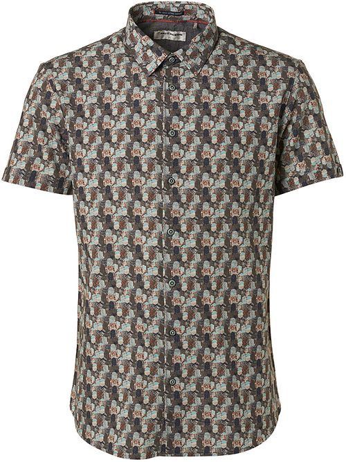 No Excess Chemise Manches Courtes Impression Vert Product