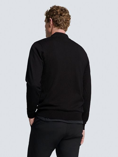 No Excess Halfzip Pullover Schwarz Model / Achterkant