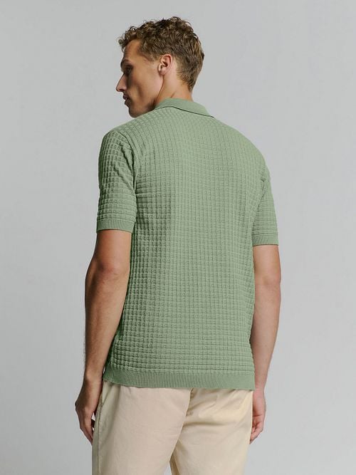 No Excess Poloshirt Green Model / Achterkant