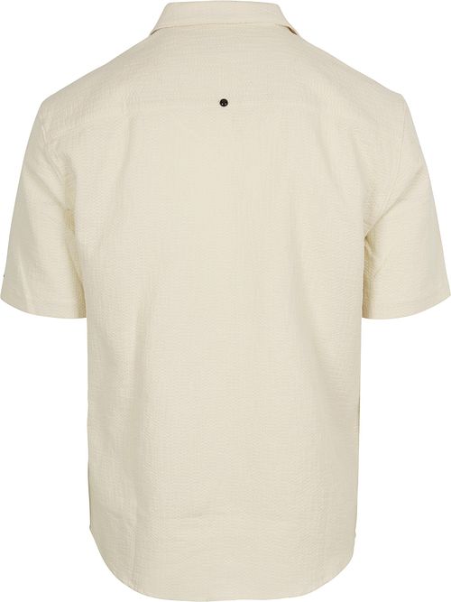 No Excess Short Sleeve Hemd Struktur Ecru Product / Achterkant