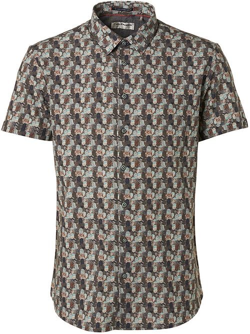 No Excess Short Sleeve Shirt Print Green Product