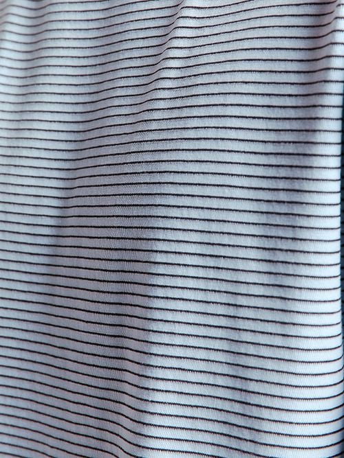 No Excess Stripes T-Shirt Light Blue Model / Detail