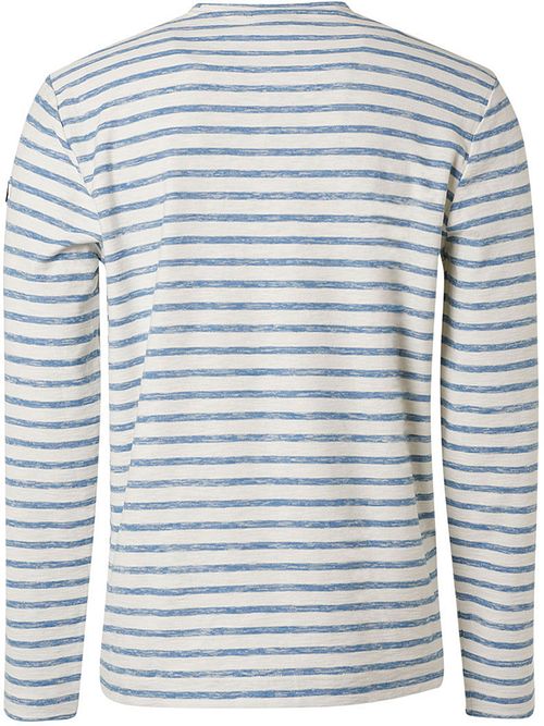 No Excess Langarm-T-Shirt Stripe Blau Product / Achterkant