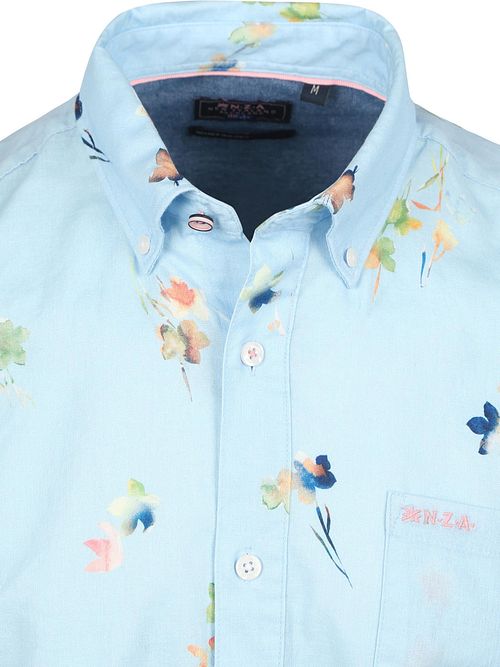 NZA Shirt Kane Linen Blend Hellblau Product / Detail