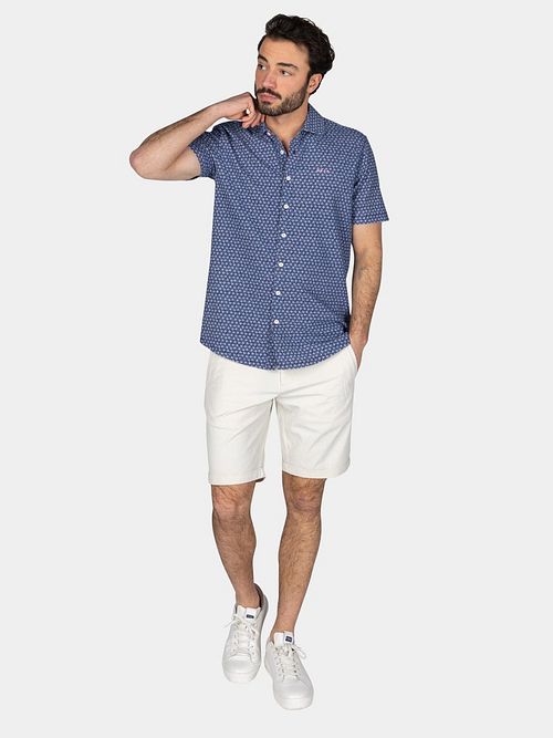 NZA Shirt Short Sleeve Jake Blue Model / Voorkant