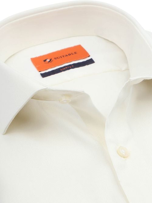 Suitable Shirt Extra Long Sleeves Twill Ecru