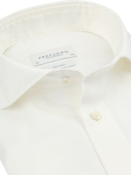 Profuomo Twill Shirt Off White Product / Detail