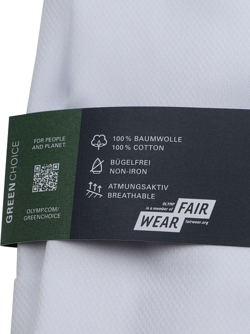 Olymp Luxor Shirt Diamond Twill White Product / Detail