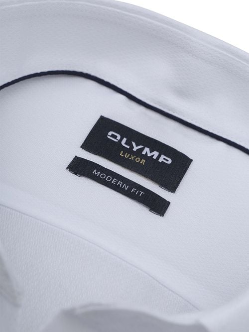 Olymp Luxor Overhemd Diamond Twill Wit Product / Detail