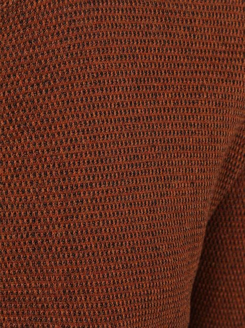 Casa Moda Pullover Zip Structure Brique Product / Detail