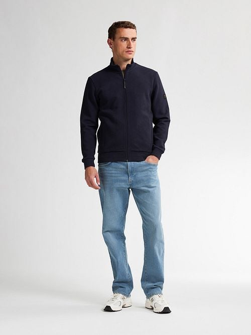 Petrol Cardigan Bighorn Navy Model / Voorkant