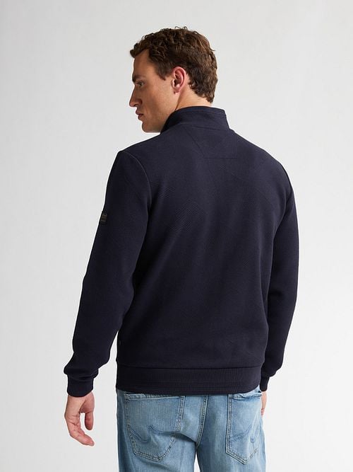 Petrol Cardigan Bighorn Navy Model / Achterkant