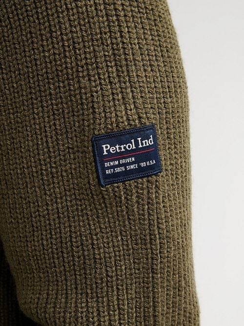 Petrol Half Zip Pullover Army Green Product / Detail