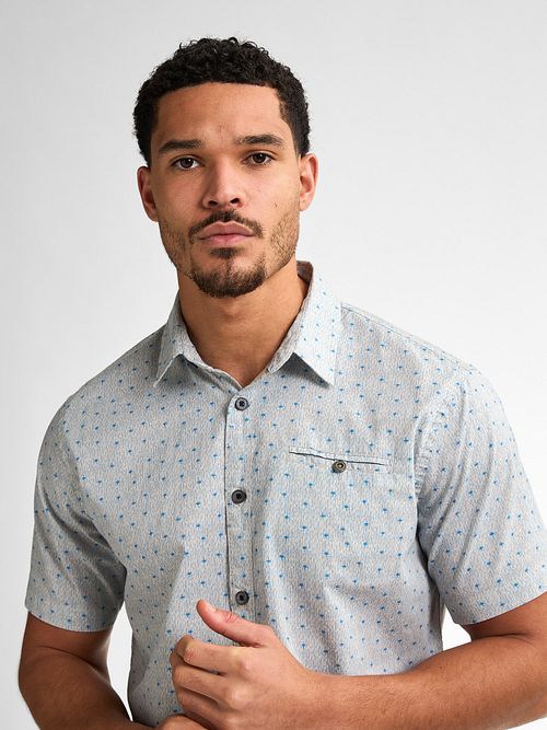 Petrol Shirt Starview Blue Model / Detail