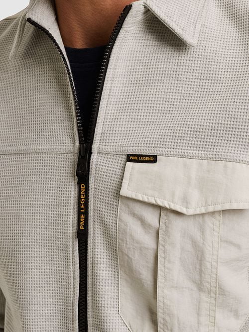 PME Legend Overshirt Jersey Waffle Grey