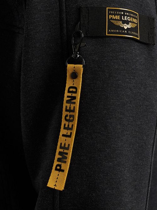 PME Legend Cardigan Interlock Navy Model / Detail