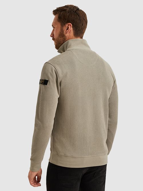 PME Legend Half Zip Sweater Interlock Jersey Khaki