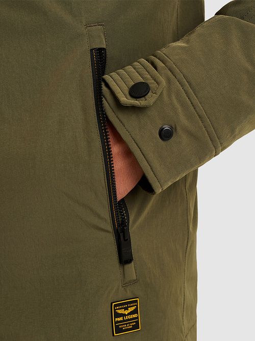 PME Legend Jacket Snowpack Icon 2.0 Olive Green Model / Detail