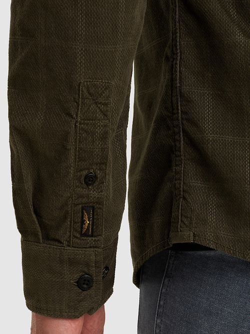 PME Legend Overshirt Fine Corduroy Beluga Green