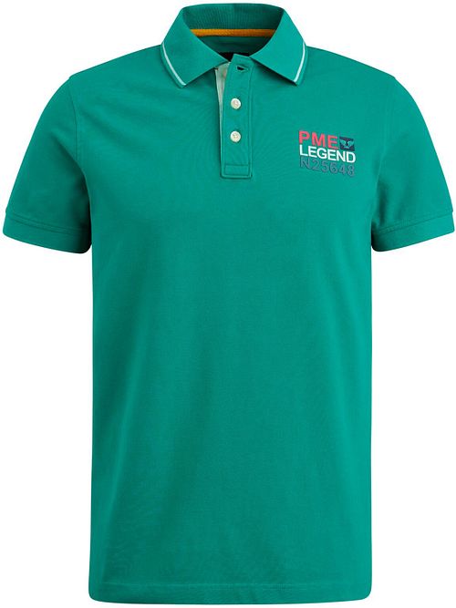 PME Legend Piqué Polo Shirt Logo Green Product