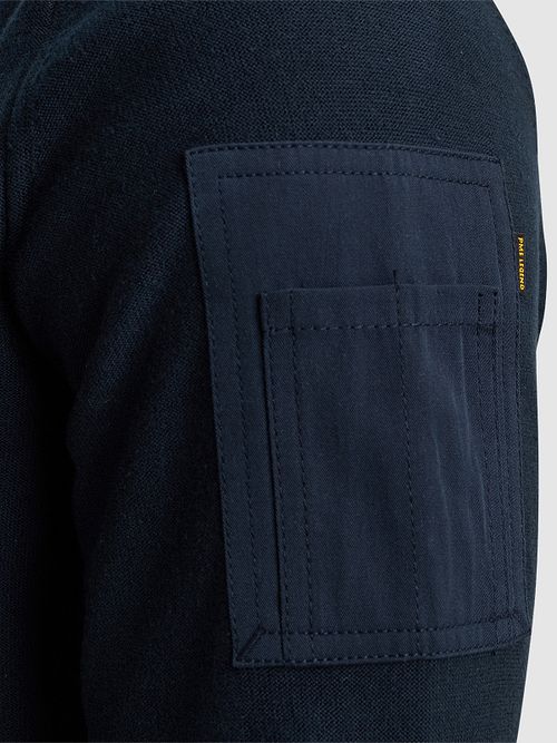 PME Legend American Classic Sweater Navy Model / Detail