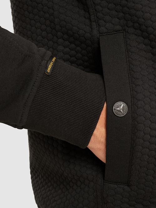 PME Legend Vest Jacquard Interlock Zwart