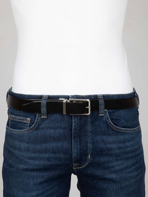 Profuomo Belt Black + Brown Model / Voorkant
