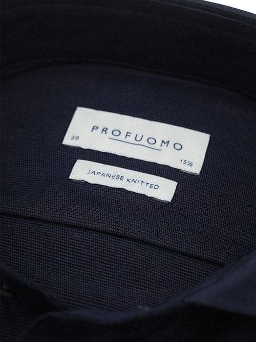 Profuomo Chemise Tricotée Japonais Marine Structure Product / Detail