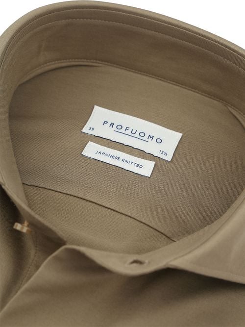 Profuomo Japanese Knitted Shirt Green Product / Detail