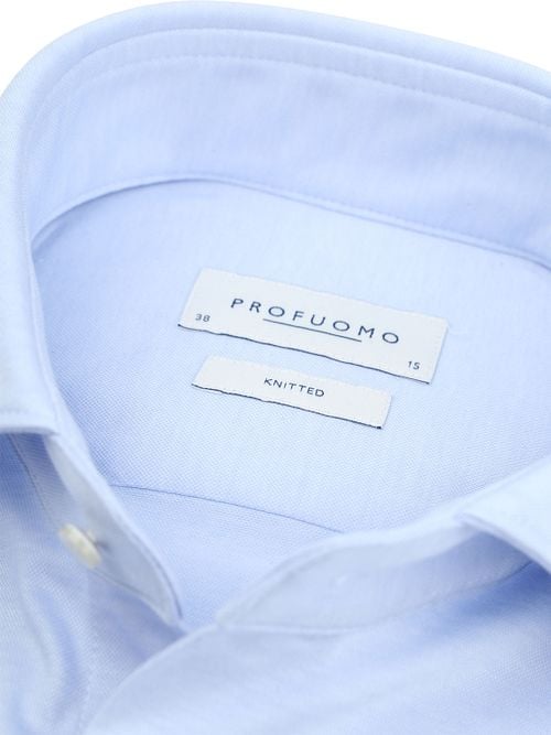 Profuomo Knitted Shirt Light Blue Product / Detail