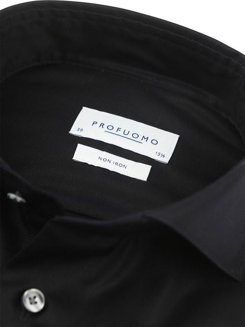 Profuomo Twill Shirt Black Product / Detail