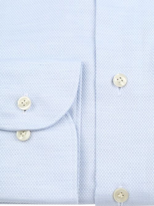 Profuomo Basketweave Shirt Light Blue Product / Detail
