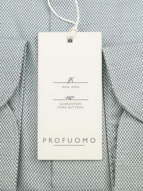 Profuomo Basketweave Shirt Green Product / Detail